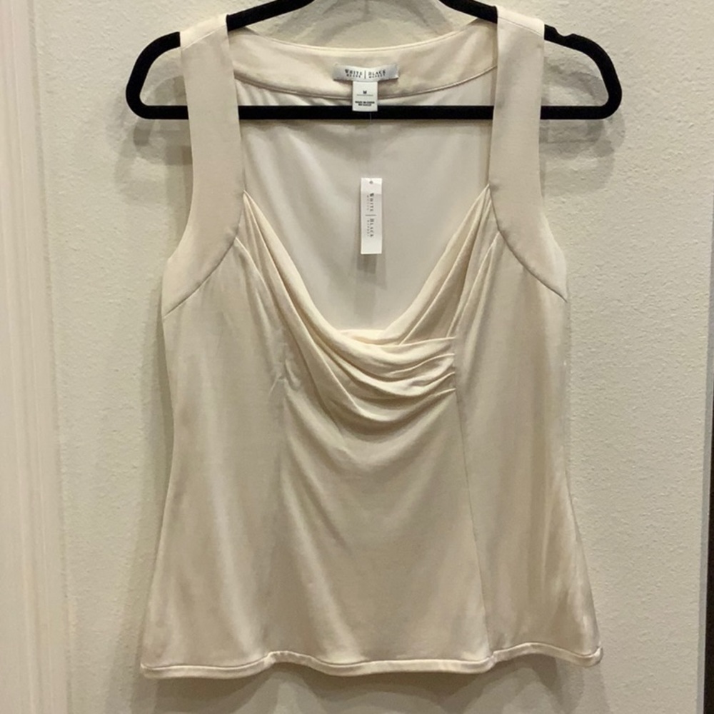 White House Black Market Silk Sleeveless Top